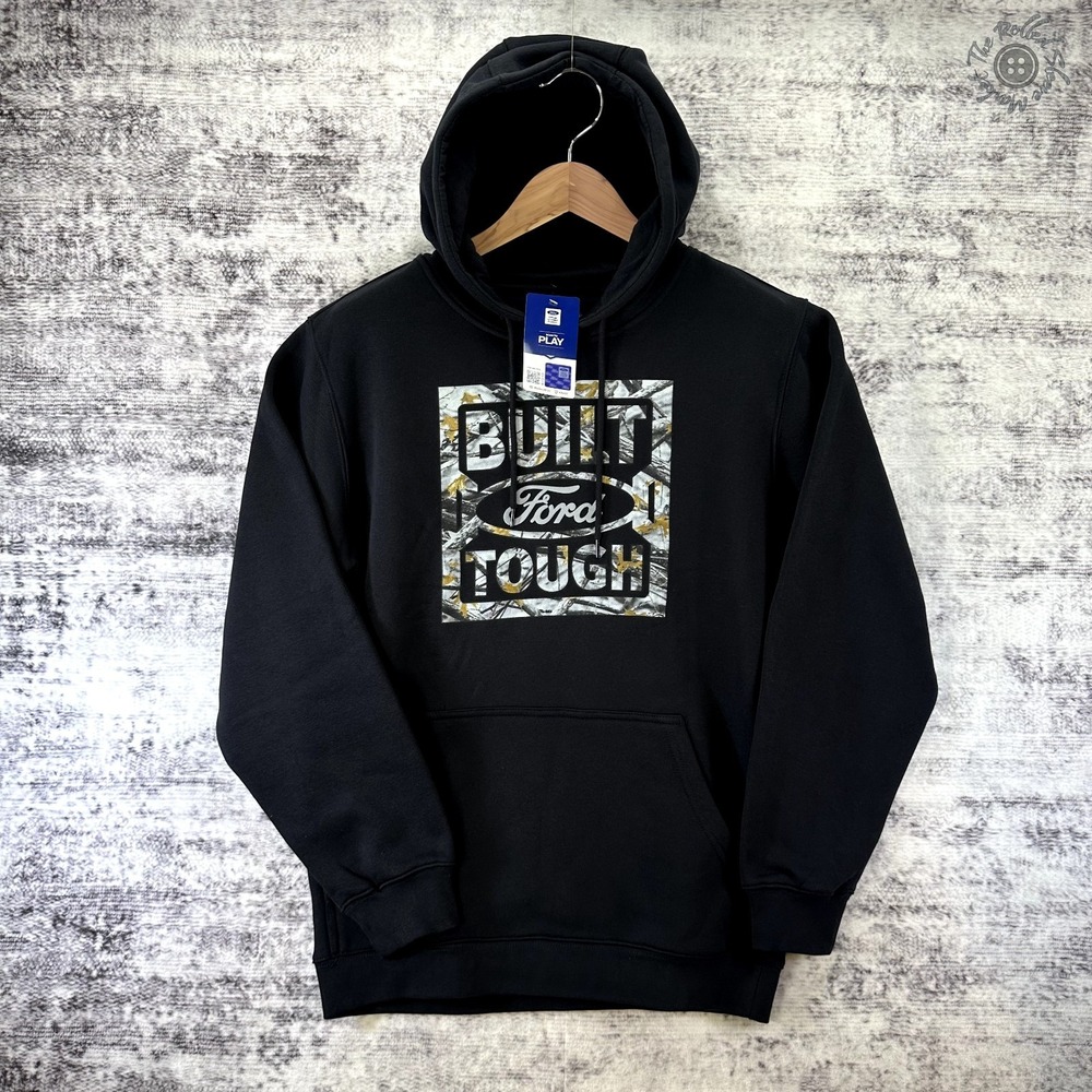 NWT Ford Trucks Built Tough Camo Black Hoodie‎ Official Licensed Product Men's M